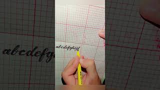 English calligraphy small alphabets joining writing Subscribe must ❣️ [upl. by Masuh333]