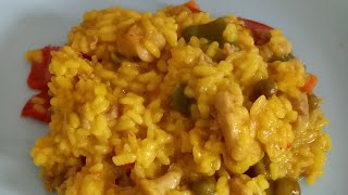 Arroz con pollo fácil y rico con Thermomix [upl. by Airamak982]