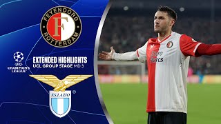 Feyenoord vs Lazio Extended Highlights  UCL Group Stage MD 3  CBS Sports Golazo [upl. by Purpura]