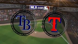 81414 Odorizzi Longoria pace Rays past Rangers [upl. by Dermott]