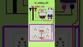 8 module board to MCB wiring 👍 electrical electrcian homeimprovement electritian homewiring [upl. by Matazzoni]