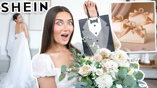 SHEIN HAS WEDDING ITEMS TRYING CHEAP DECOR DRESSES amp FLOWERS AD [upl. by Susie]