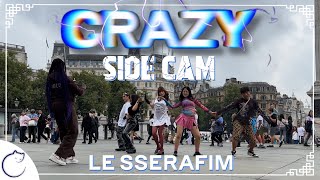 KPOP IN PUBLIC  SIDE CAM  4K LE SSERAFIM 르세라핌 CRAZY Dance Cover  LONDON [upl. by Lisk744]