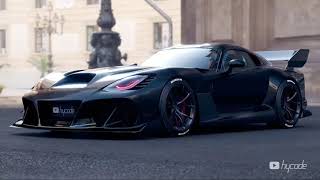 Dodge Viper SRT Monster Widebody kit by Hycode [upl. by Ynattyrb]