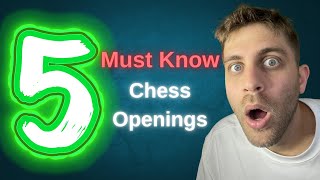 5 Chess Openings Every Beginner Should Know [upl. by Legnalos]