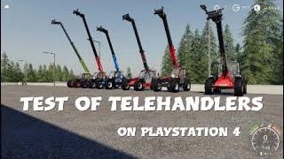 TEST OF TELEHANDLERS on Farmingsimulator 19 PlayStation 4FS19 [upl. by Nnhoj]