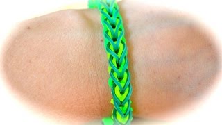 Rainbow Loom French Braid Armband deutsche Anleitung [upl. by Eirffej]