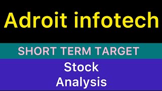 ADROIT INFOTECH LTD STOCK TARGET ANALYSIS 🎾 ADROIT INFOTECH SHARE NEWS CRASH STOCK 22112024 [upl. by Bonina]