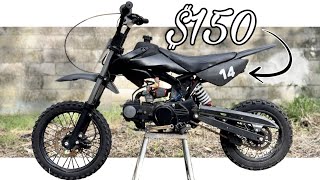 I Paid 150 For This 110cc Pit Bike It Only Needed a Carb [upl. by Nosila420]