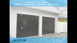 Motorized Retractable Garage Screens [upl. by Gnus]