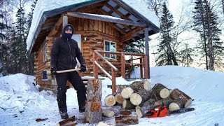 Firewood amp Fishing Lines  Alaska Log Cabin [upl. by Morette]