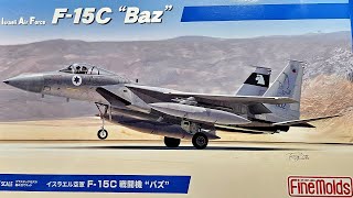 Israel Air Force F15C quotBAZquot in 72nd scale by FINE MOLDS  Review [upl. by Llerad]