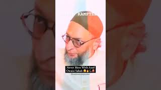 Never Mess With Asaduddin Owaisi Sahab 🦁🦾🔥asaduddinowaisi asadowaisiimperator owaisi hyderabad [upl. by Ahsilem]