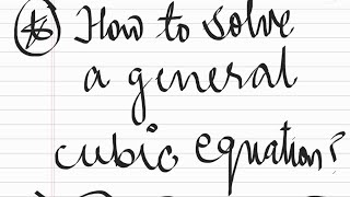 Solution of a cubic equation by cardano methodII cubicequation cardano mathematicalWunderkind [upl. by Janik]