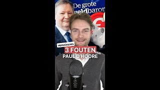 3 Fouten Van Paul DHoore In De Grote Geldbarometer VTM [upl. by Iteerp]