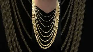 6mm Gold Rope Chain Review [upl. by Ranit981]