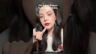 Red lip products for the holiday season 🥳 redlipstick wishlistideas cutemakeup makeupmusthaves [upl. by Aitel]