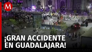 Nueve personas atropelladas frente a la Catedral de Guadalajara [upl. by Deloris]