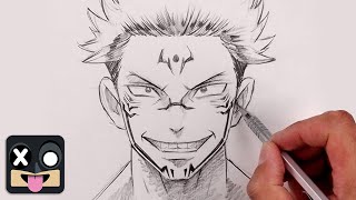 How To Draw Sukuna  Jujutsu Kaisen [upl. by Naivaf]