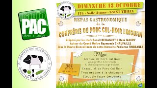 Confrérie du Porc Cul Noir Limousin  RADIO PAC 02102024 [upl. by Enomyar584]