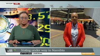 Namibia Elections  Namibia votes  Sophie Mokoena provides latest [upl. by Gareri906]