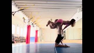 Wrestling bjj training session woman vs guy [upl. by Leede]