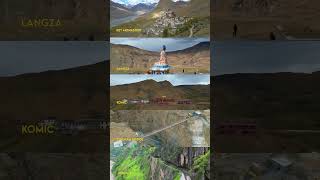 Breathtaking Spiti Valley spitivalley bikeride indianhimalayas [upl. by Ellives]