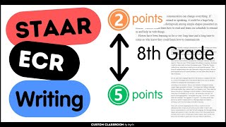 STAAR 8th grade ECR Analysis Unveiling the Key Differences in 2 vs 5 Point Responses [upl. by Eniaral]