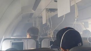 JetBlue Plane Flight 1416 Emergency Landing  Cabin Smoke Engine Fails Long Beach California Arrived [upl. by Anahsahs439]