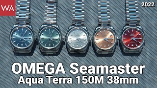 OMEGA Seamaster Aqua Terra 150m 38mm Atlantic Blue Bay Green Sandstone Saffron amp Terracotta [upl. by Ardella]