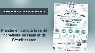 Conférence IADE 2024  Prendre en compte la santé individuelle de lIADE et de létudiant IADE [upl. by Bart121]