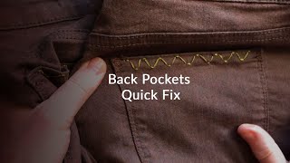 How to fix ripped pocket on jeans by hand [upl. by Wenger853]