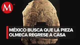 INAH anuncia llegada a México del monumento olmeca de Chalcatzingo de más de 2 mil años [upl. by Lura]