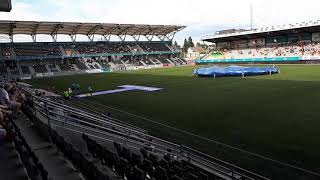 HamKam  FK Jerv 20 Briskeby Gressbane 3 Juni 2018 Spillerne kommer på banen [upl. by Eimmat]