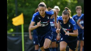 Lallenamento delle Azzurre al centro De Zwervers  Womens EURO 2017 [upl. by Udela]