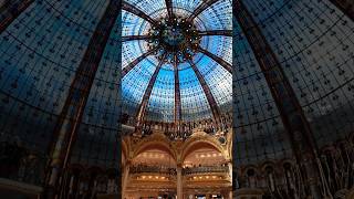 Galeries Lafayette in Paris  Coupole paris shopping travel [upl. by Bauske]