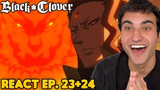 O CAPITÃO MAIS FORTE React Black Clover EP 2324 duplo [upl. by Vadnee154]