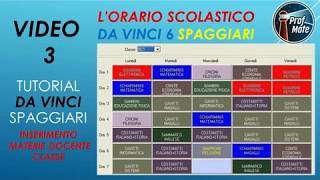 Tutorial Orario scolastico DaVinci6 di Spaggiari VIDEO 3 [upl. by Notsyrb]