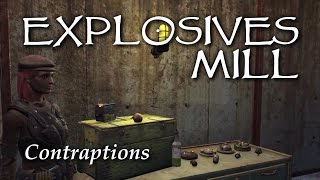 Explosives Mill Showcase Contraptions DLC FALLOUT 4  PS4 [upl. by Esiouqrut427]