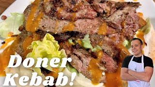 Homemade Doner Kebab Recipe  Better Than A Takeaway [upl. by Gylys768]