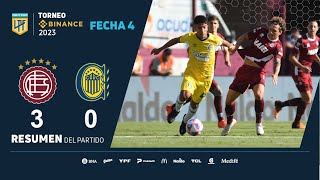 TorneoBinance 2023  Fecha 4  resumen de Lanús  Rosario Central [upl. by Akimihs]