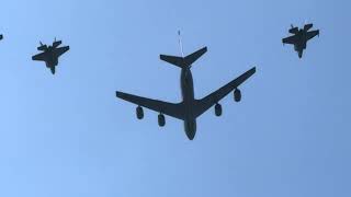 DISNEY AIR FORCE PILOT  DISNEY 4TH OF JULY CELEBRATION AIR SHOW FLYOVER CINDERELLA CASTLE 2023 [upl. by Eniamahs404]