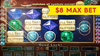 All That Glitters Slot  INCREDIBLE Live Play amp Bonus  8 Max Bet [upl. by Quita486]