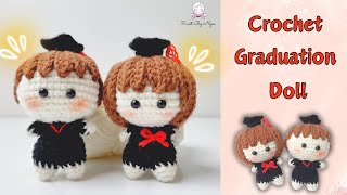 How To Crochet Gaduation Doll  Móc Búp Bê Tốt Nghiệp [upl. by Farley440]