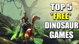 TOP 5 FREE DINOSAUR GAMES [upl. by Ellata470]