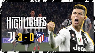 HIGHLIGHTS  Juventus 30 Atletico Madrid  Ronaldo greatest hattrick  UEFA Champions League [upl. by Ybot]