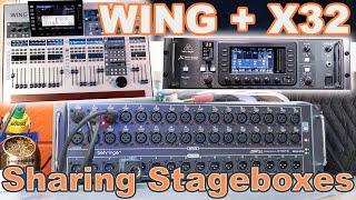 Behringer Wing amp X32 share the S32 Stagebox amp more [upl. by Marlo]