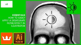 ep12 How to Easily Apply a Desaturate FilterEffect in Illustrator  PHANTASM v3 [upl. by Mamoun]