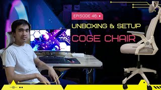 COGE CHAIR UNBOXING  SETUP  TUTORIAL [upl. by Socher]