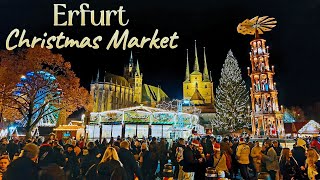 Christmas Market Erfurt Germany 2023  Erfurter Weihnachtsmarkt 2023  der größte in Thüringen [upl. by Annaujat]